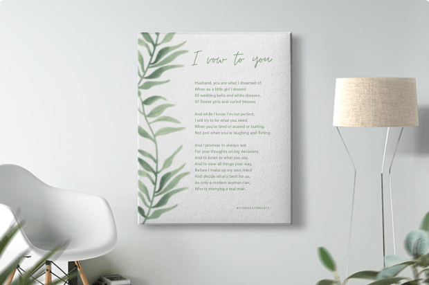 Long Verse Poem Wedding Vows